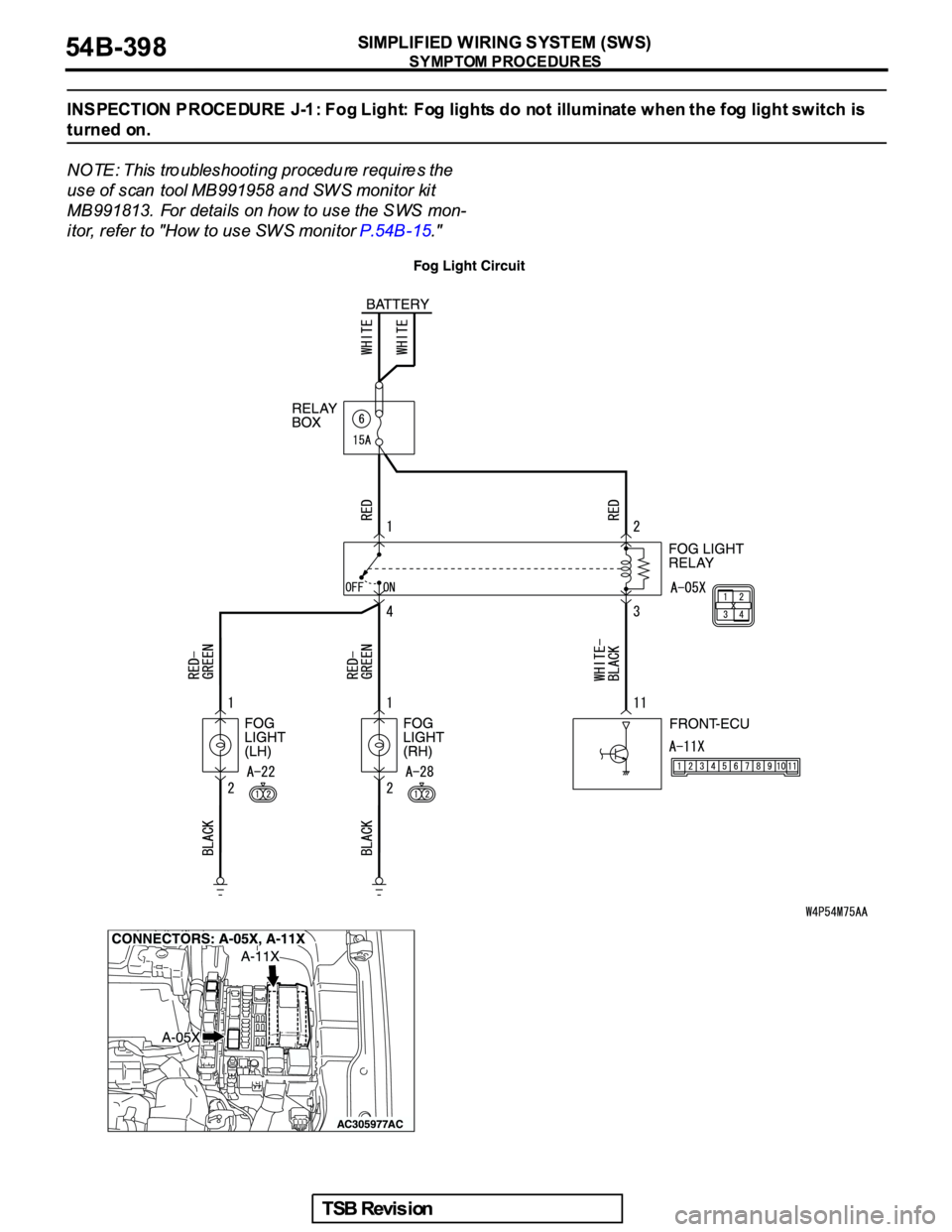 MITSUBISHI GALANT 2005  Service Repair Manual 