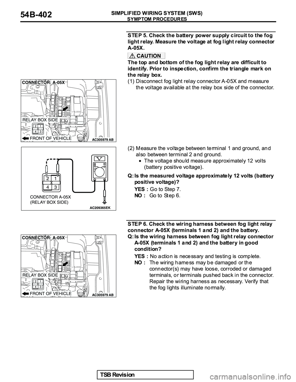 MITSUBISHI GALANT 2005  Service Repair Manual 