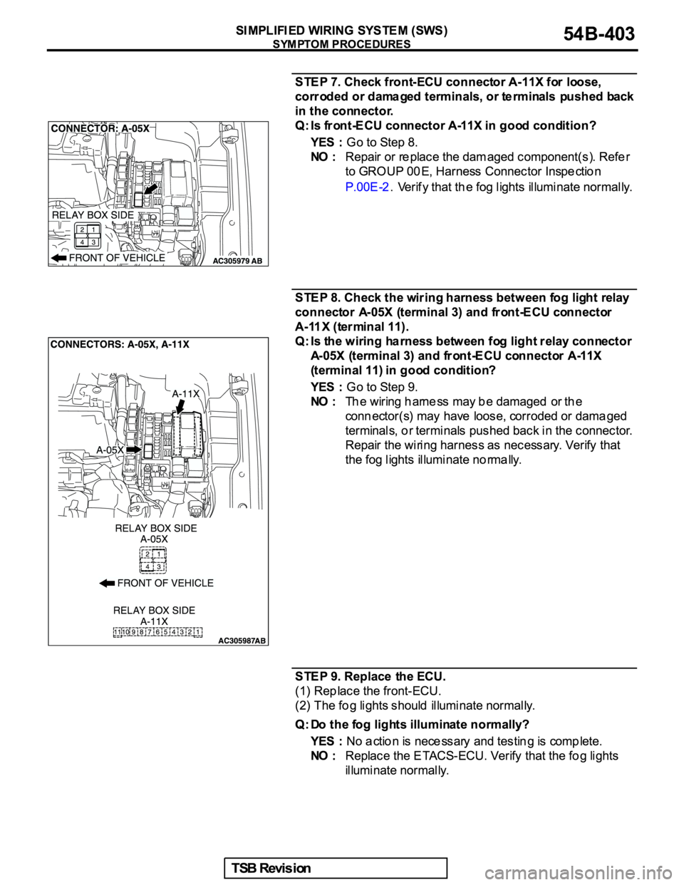 MITSUBISHI GALANT 2005  Service Repair Manual 