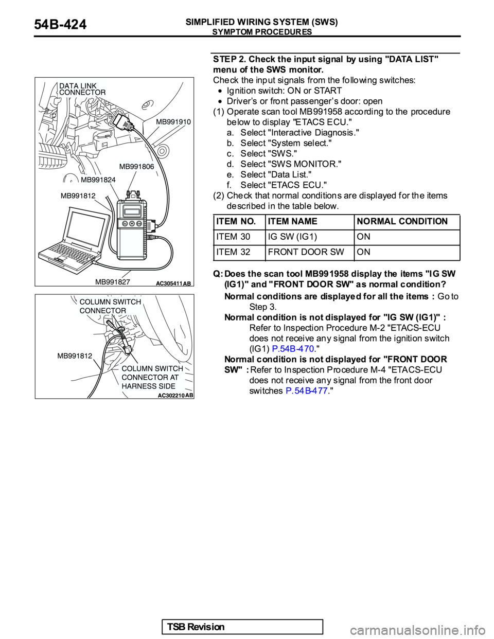 MITSUBISHI GALANT 2005  Service Repair Manual 