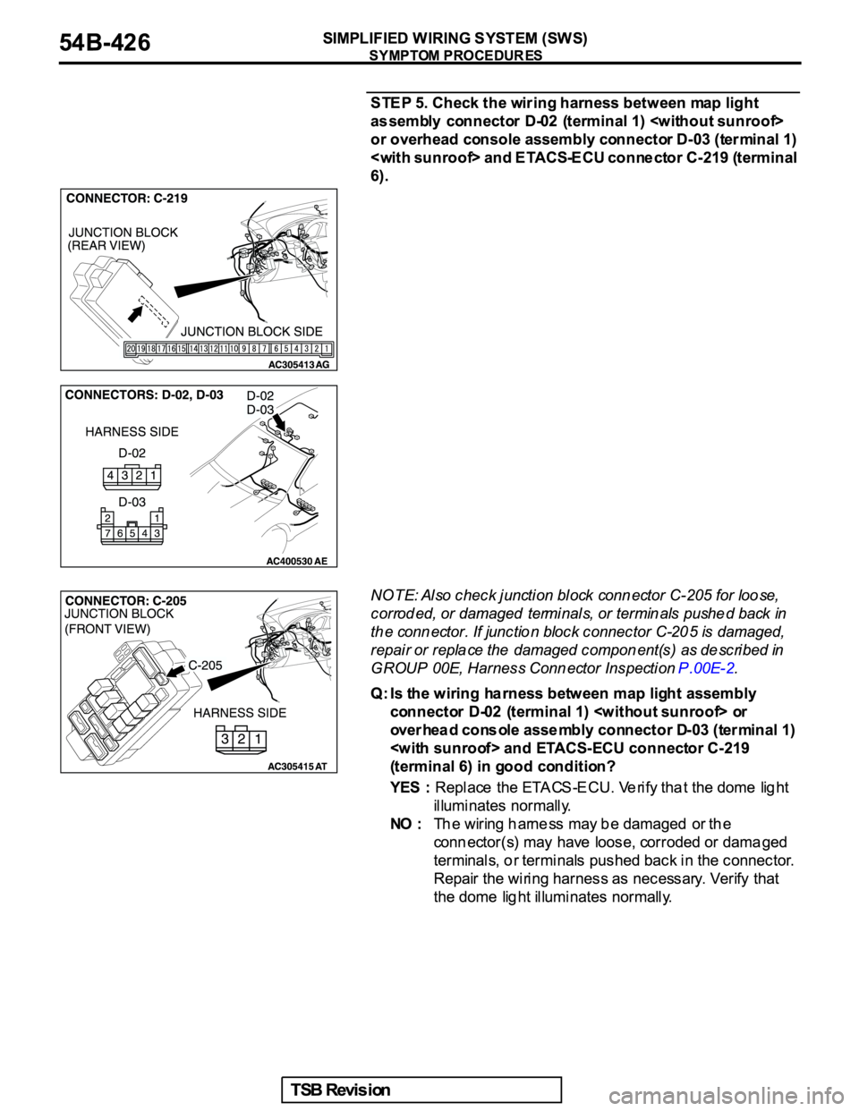 MITSUBISHI GALANT 2005  Service Repair Manual 