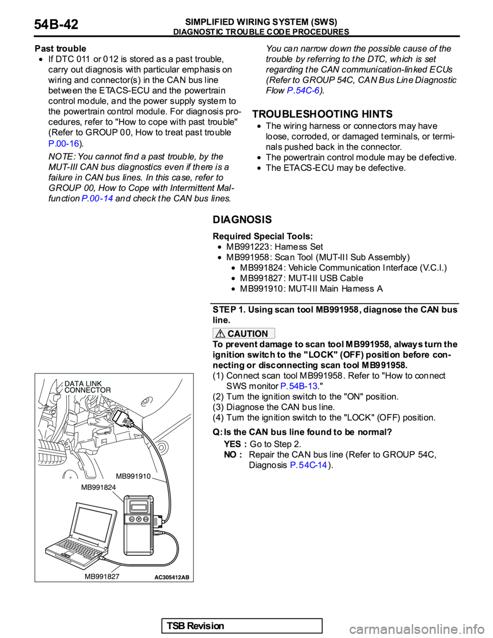 MITSUBISHI GALANT 2005  Service Repair Manual 