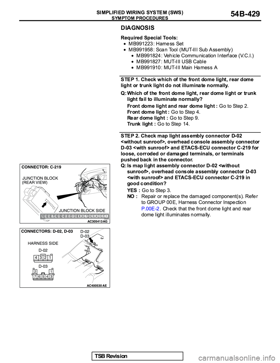 MITSUBISHI GALANT 2005  Service Repair Manual 