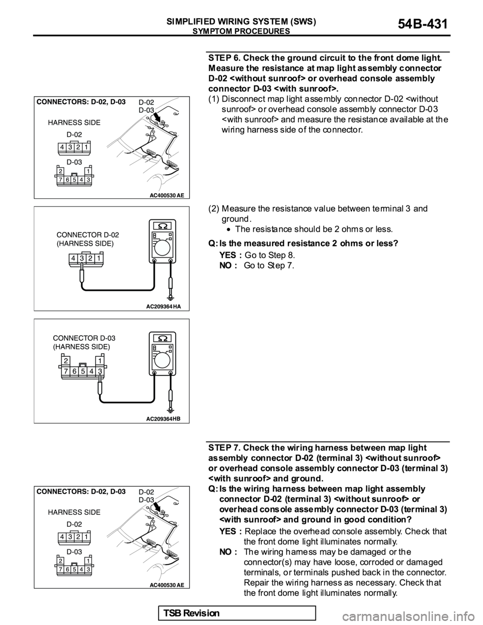 MITSUBISHI GALANT 2005  Service Repair Manual 