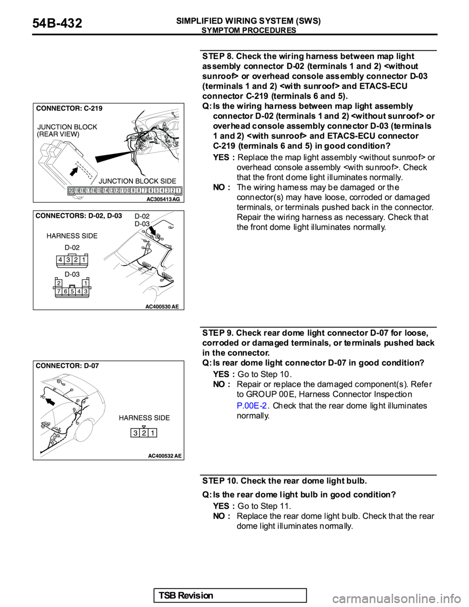 MITSUBISHI GALANT 2005  Service Repair Manual 