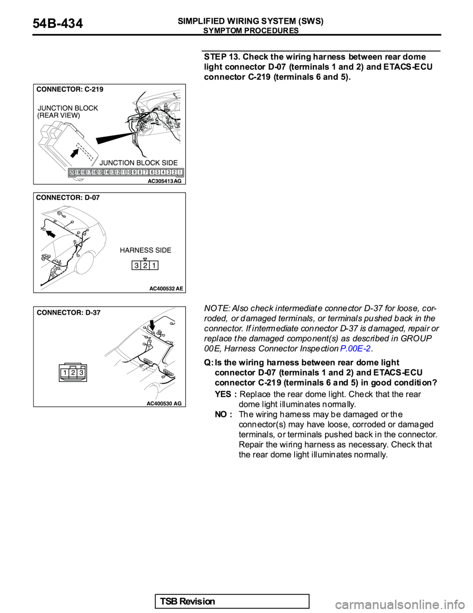 MITSUBISHI GALANT 2005  Service Repair Manual 