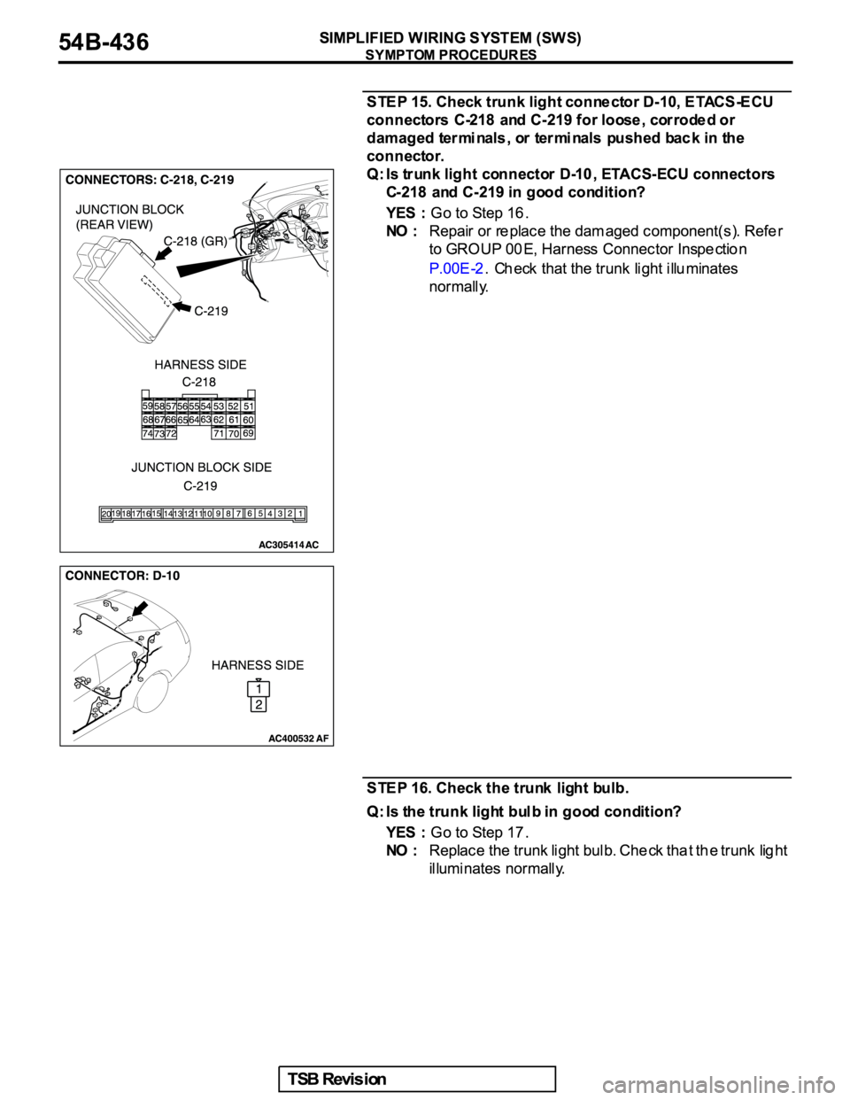 MITSUBISHI GALANT 2005  Service Repair Manual 