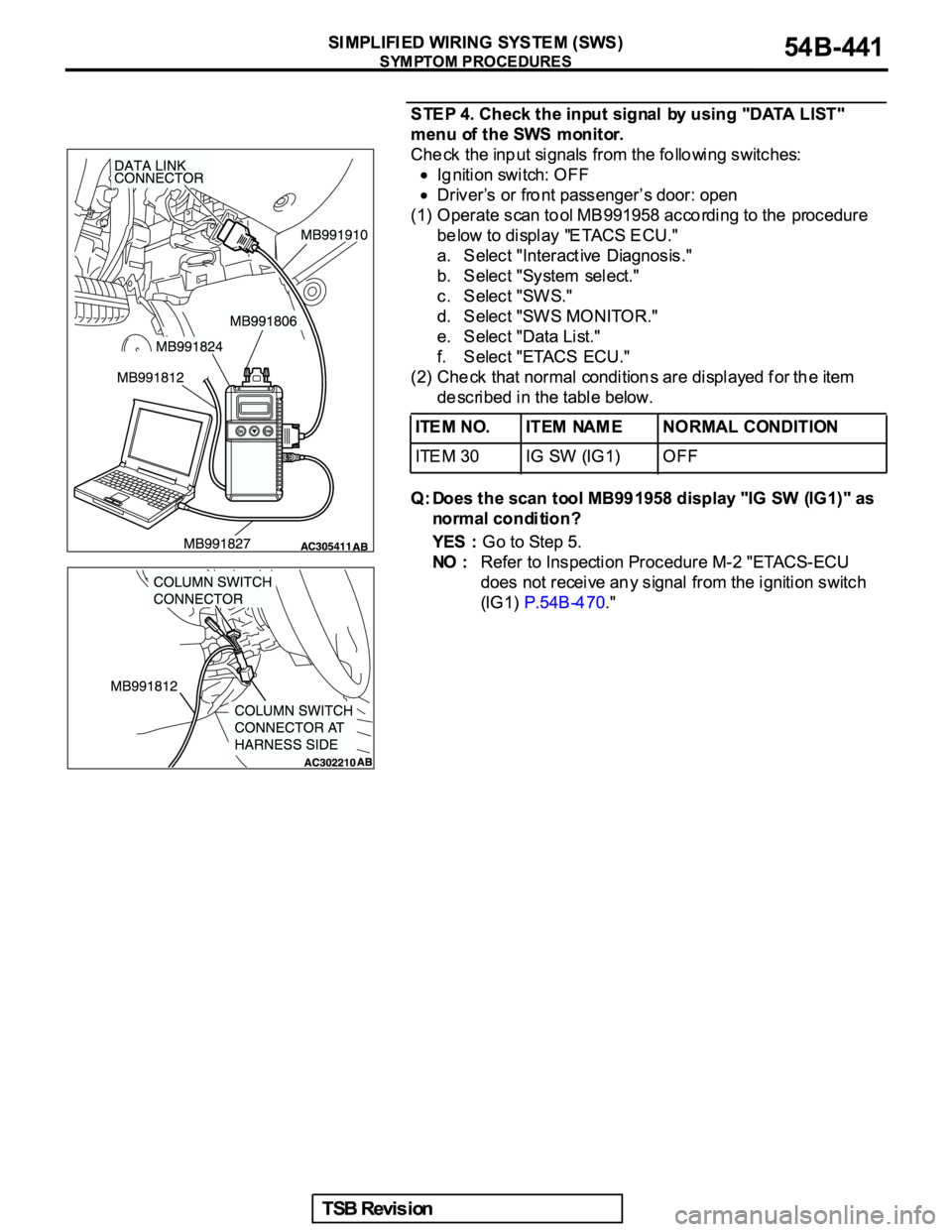 MITSUBISHI GALANT 2005  Service Repair Manual 