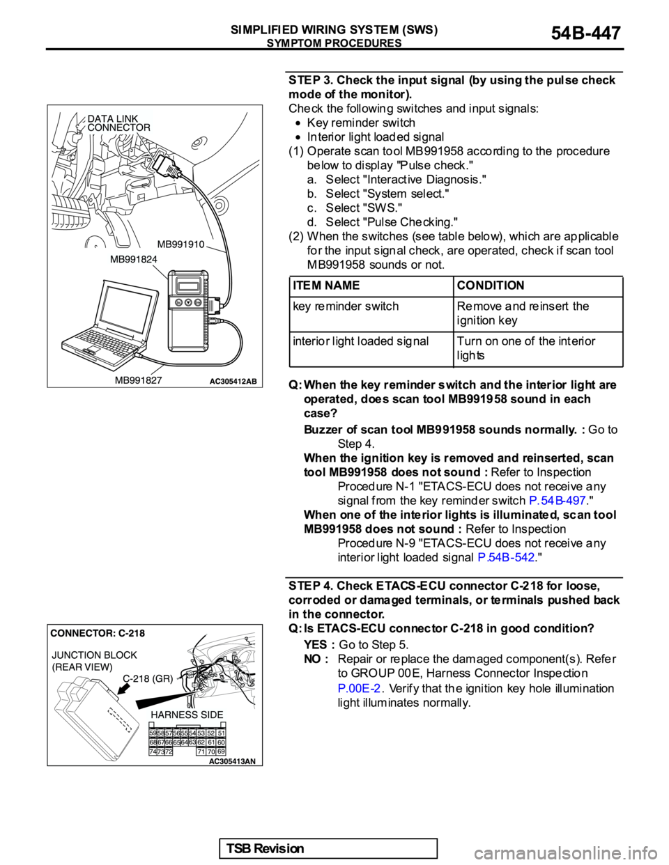MITSUBISHI GALANT 2005  Service Repair Manual 