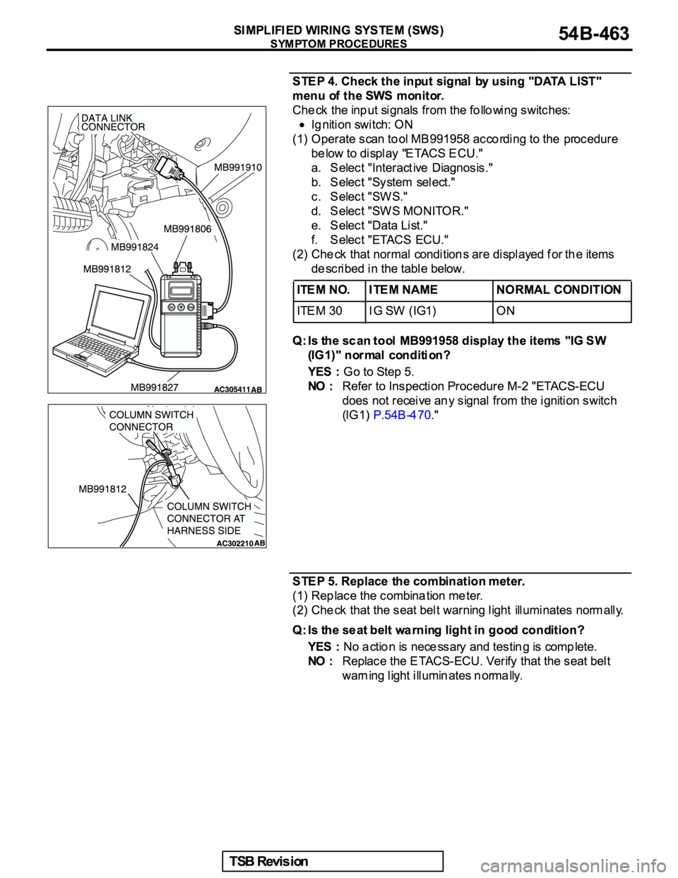 MITSUBISHI GALANT 2005  Service Repair Manual 