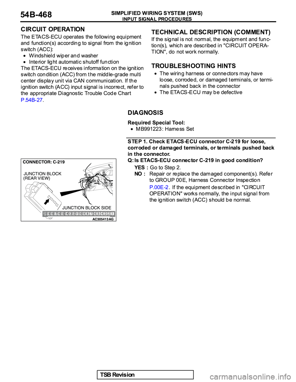MITSUBISHI GALANT 2005  Service Repair Manual 