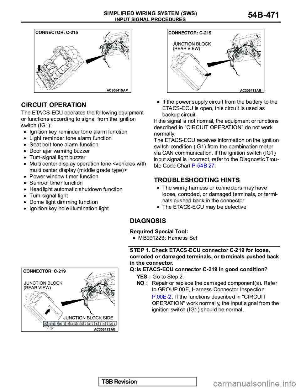 MITSUBISHI GALANT 2005  Service Repair Manual 