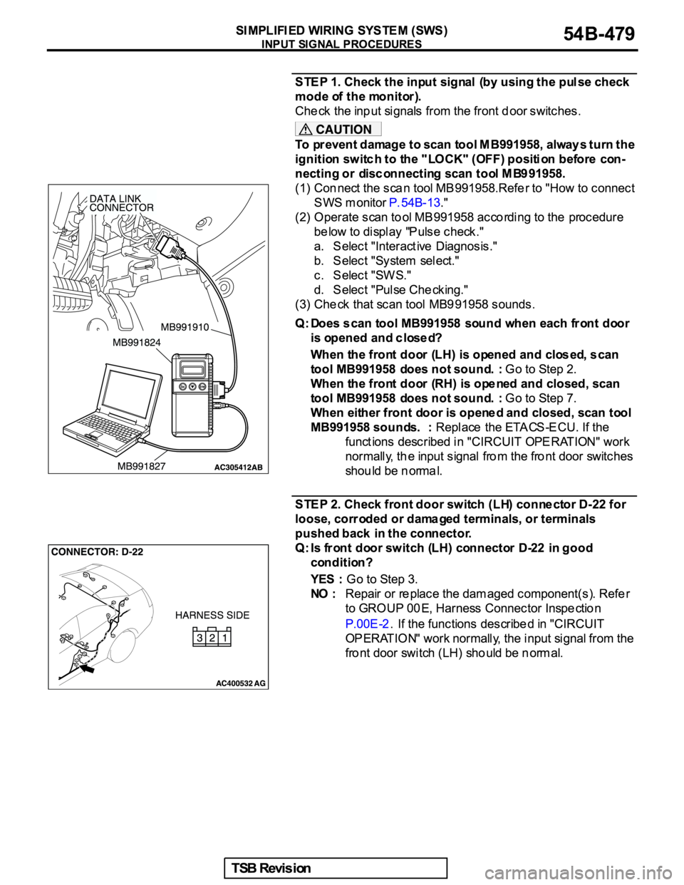 MITSUBISHI GALANT 2005  Service Repair Manual 