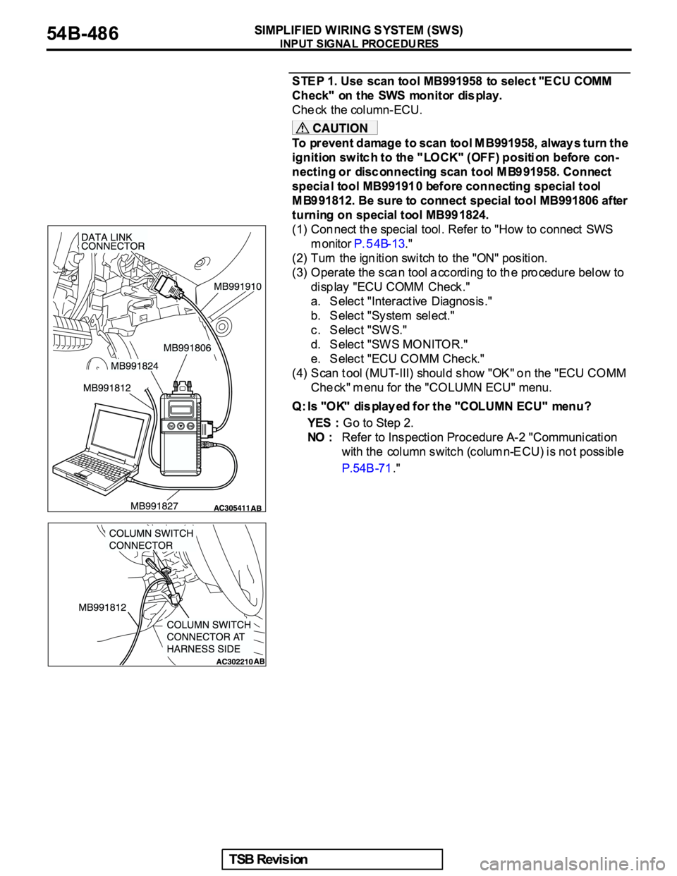 MITSUBISHI GALANT 2005  Service Repair Manual 