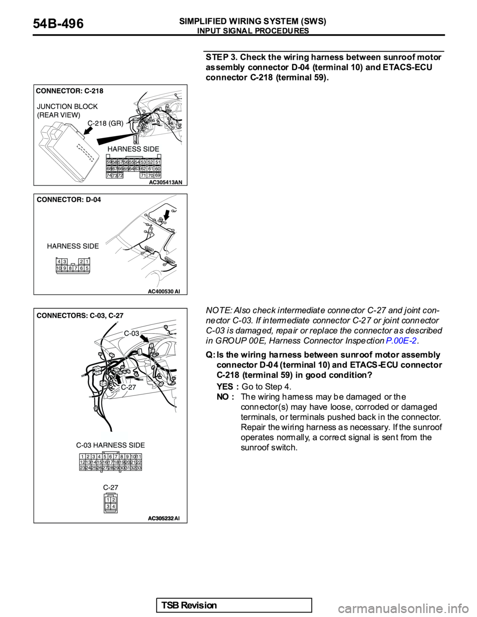 MITSUBISHI GALANT 2005  Service Repair Manual 
