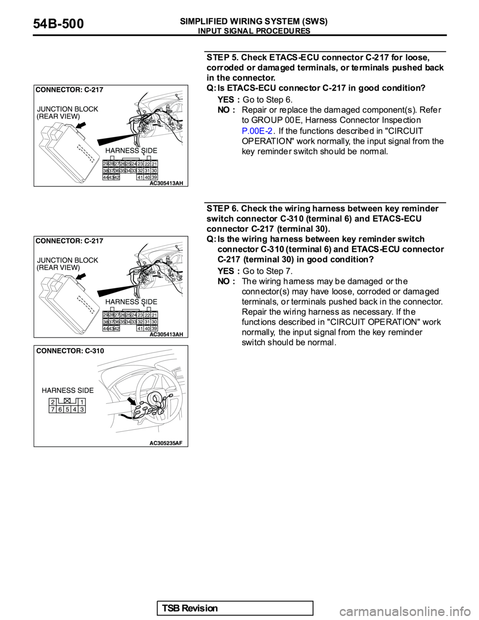 MITSUBISHI GALANT 2005  Service Repair Manual 