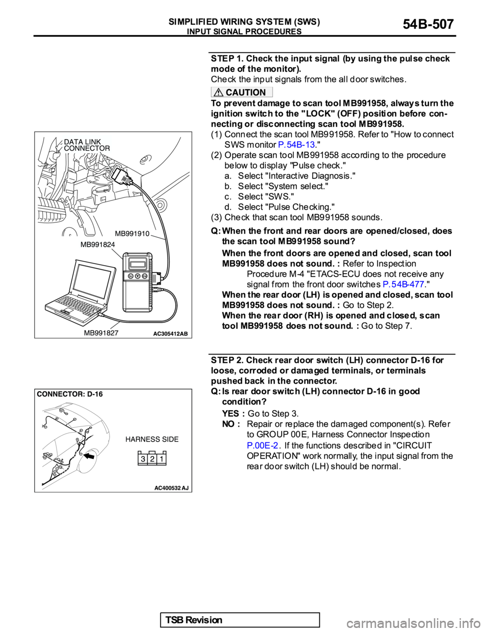 MITSUBISHI GALANT 2005  Service Repair Manual 