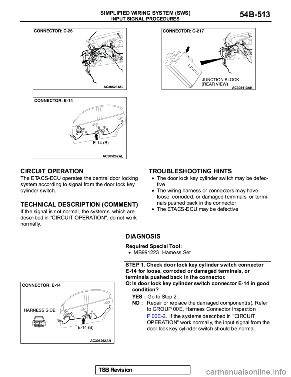 MITSUBISHI GALANT 2005  Service Repair Manual 