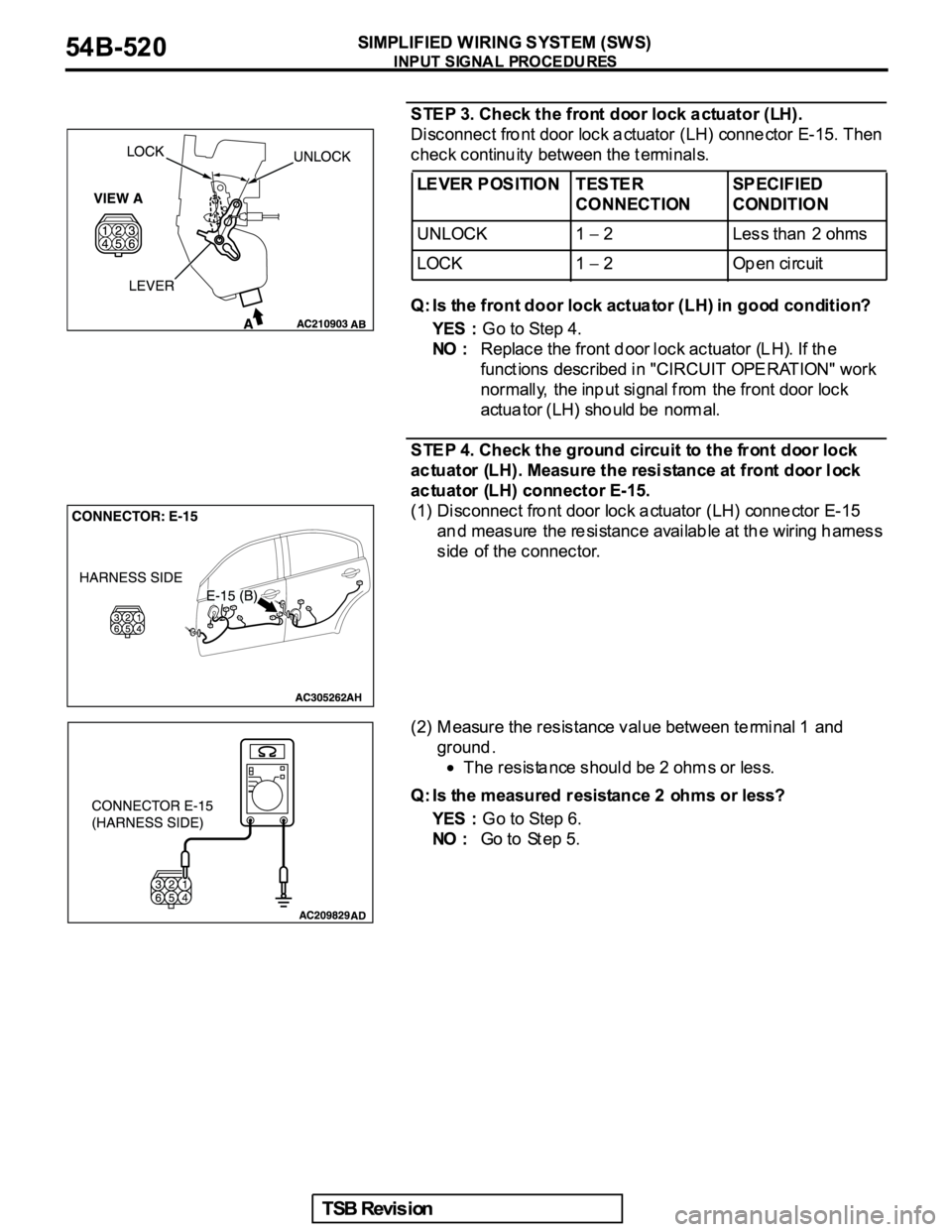 MITSUBISHI GALANT 2005  Service Repair Manual 