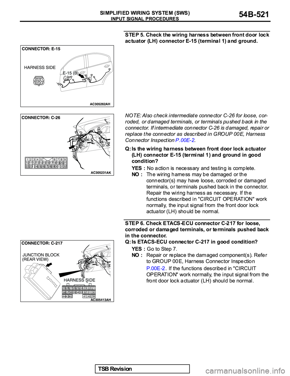 MITSUBISHI GALANT 2005  Service Repair Manual 