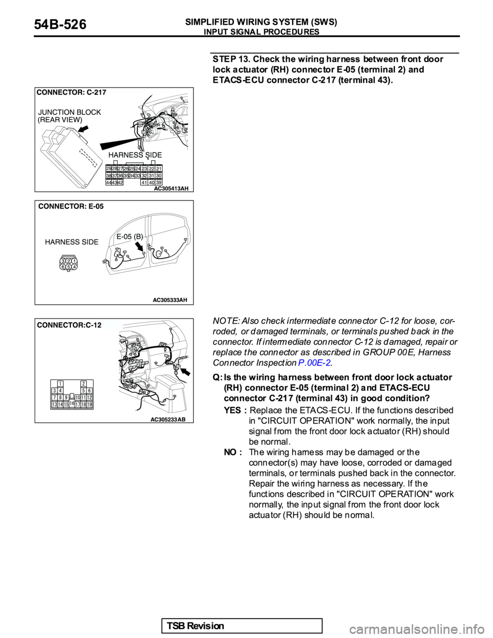 MITSUBISHI GALANT 2005  Service Repair Manual 