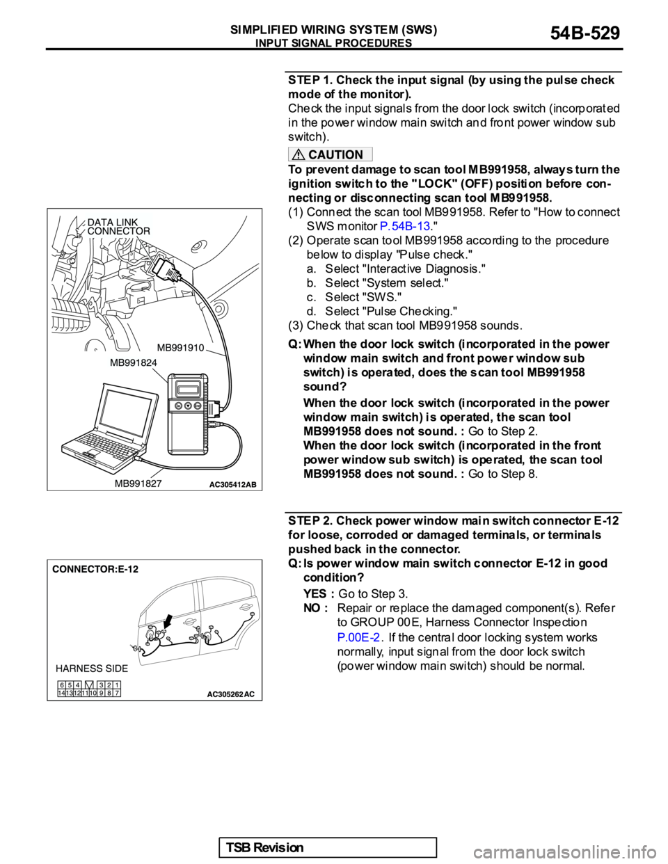 MITSUBISHI GALANT 2005  Service Repair Manual 