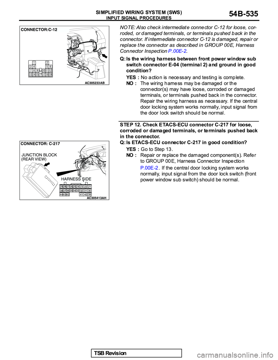 MITSUBISHI GALANT 2005  Service Repair Manual 
