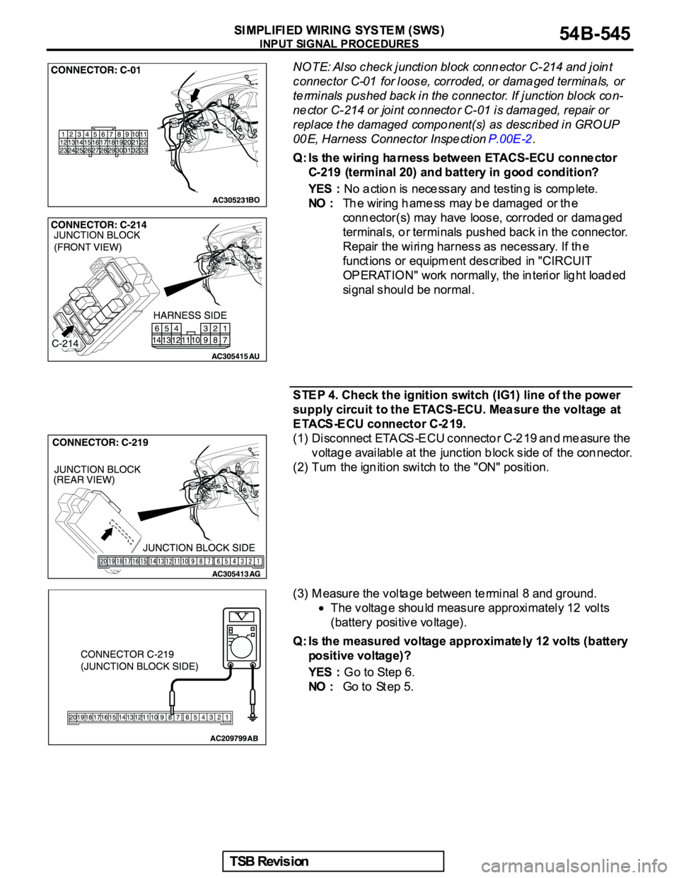 MITSUBISHI GALANT 2005  Service Repair Manual 