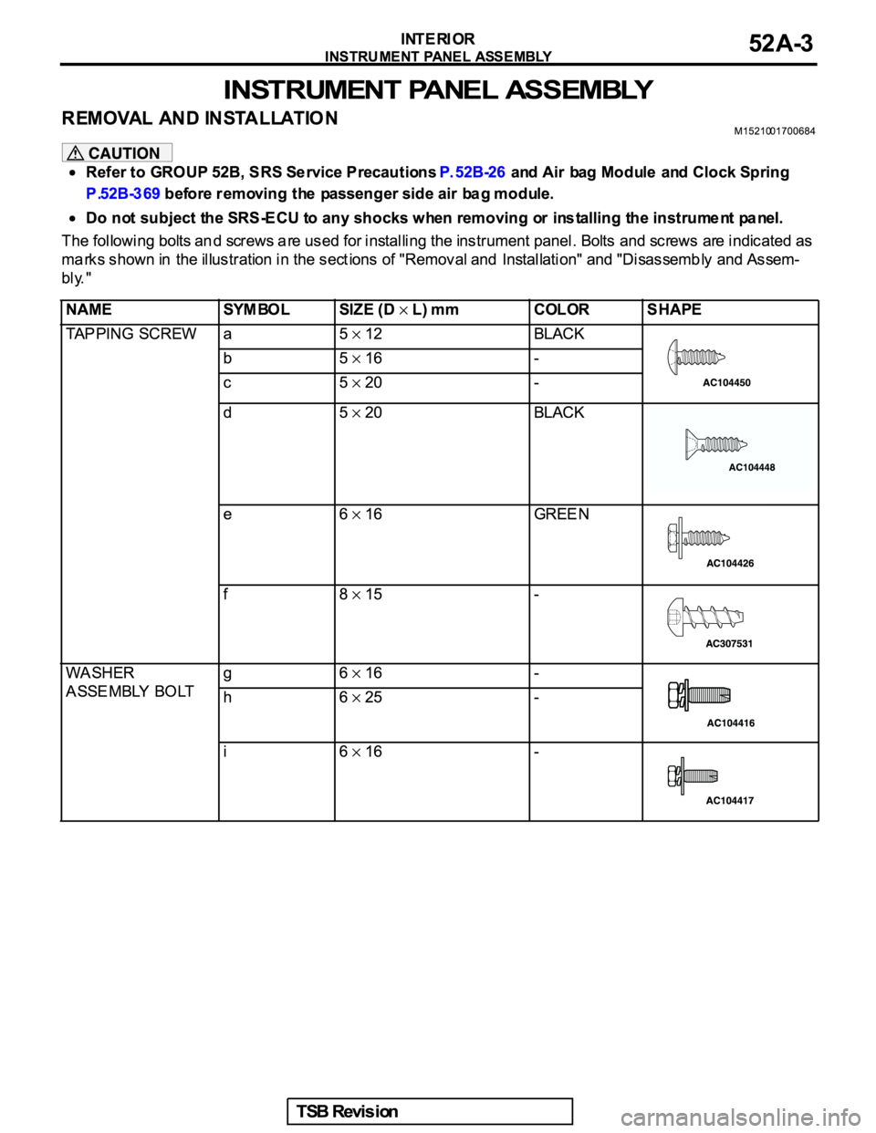 MITSUBISHI GALANT 2005  Service Repair Manual 