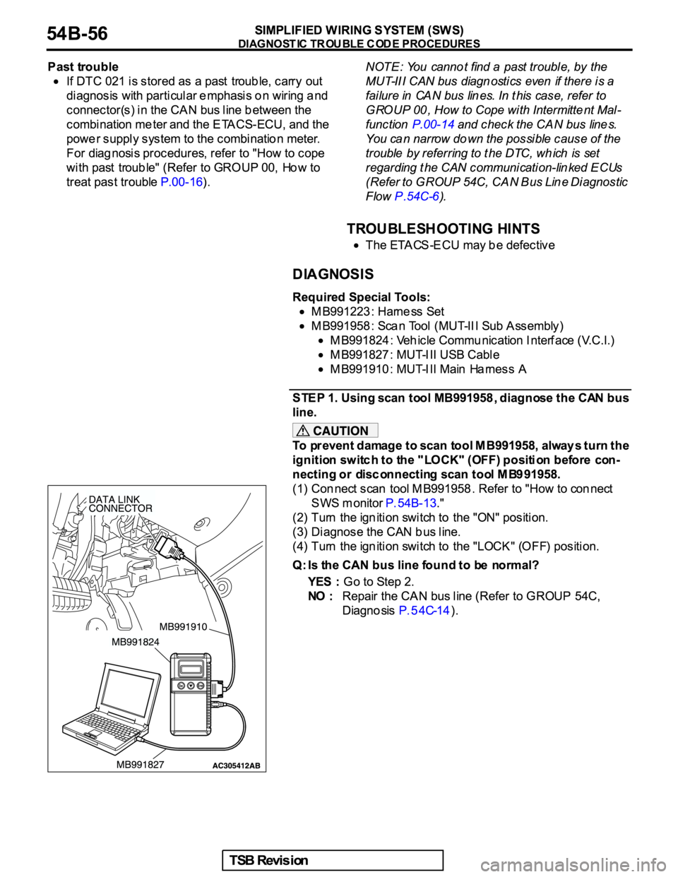 MITSUBISHI GALANT 2005  Service Repair Manual 