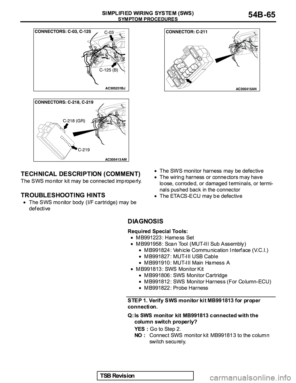 MITSUBISHI GALANT 2005  Service Repair Manual 