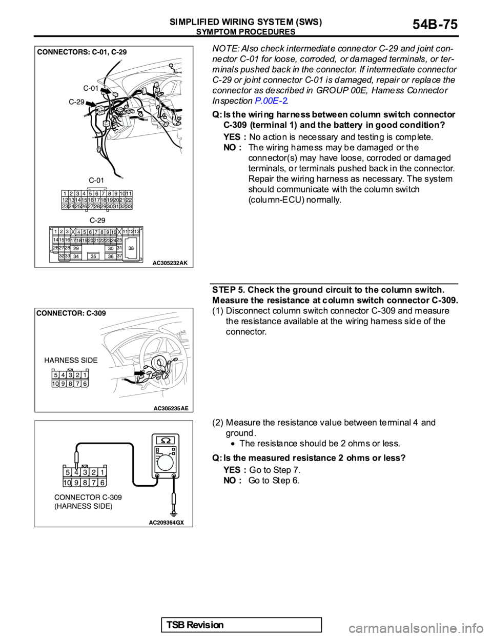 MITSUBISHI GALANT 2005  Service Repair Manual 
