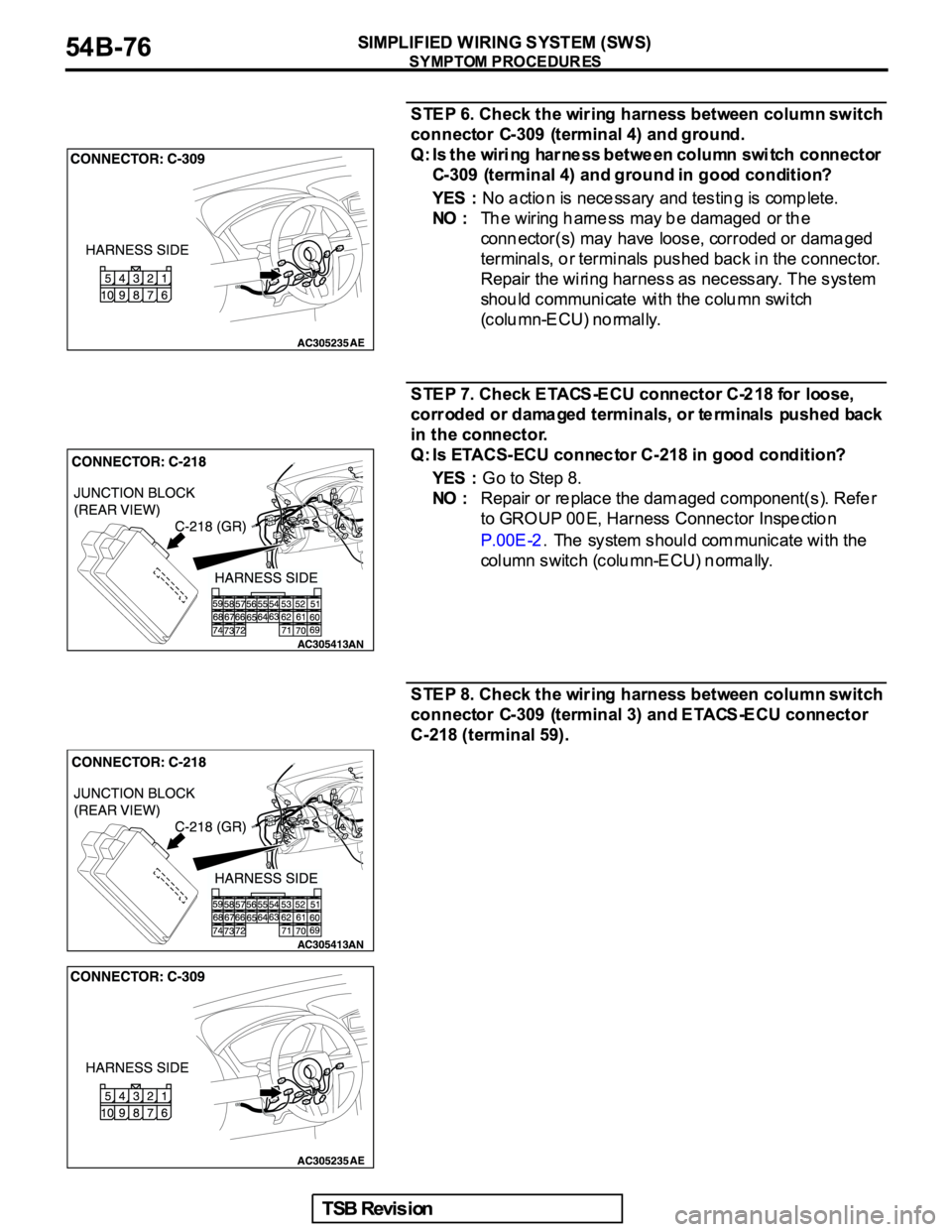 MITSUBISHI GALANT 2005  Service Repair Manual 