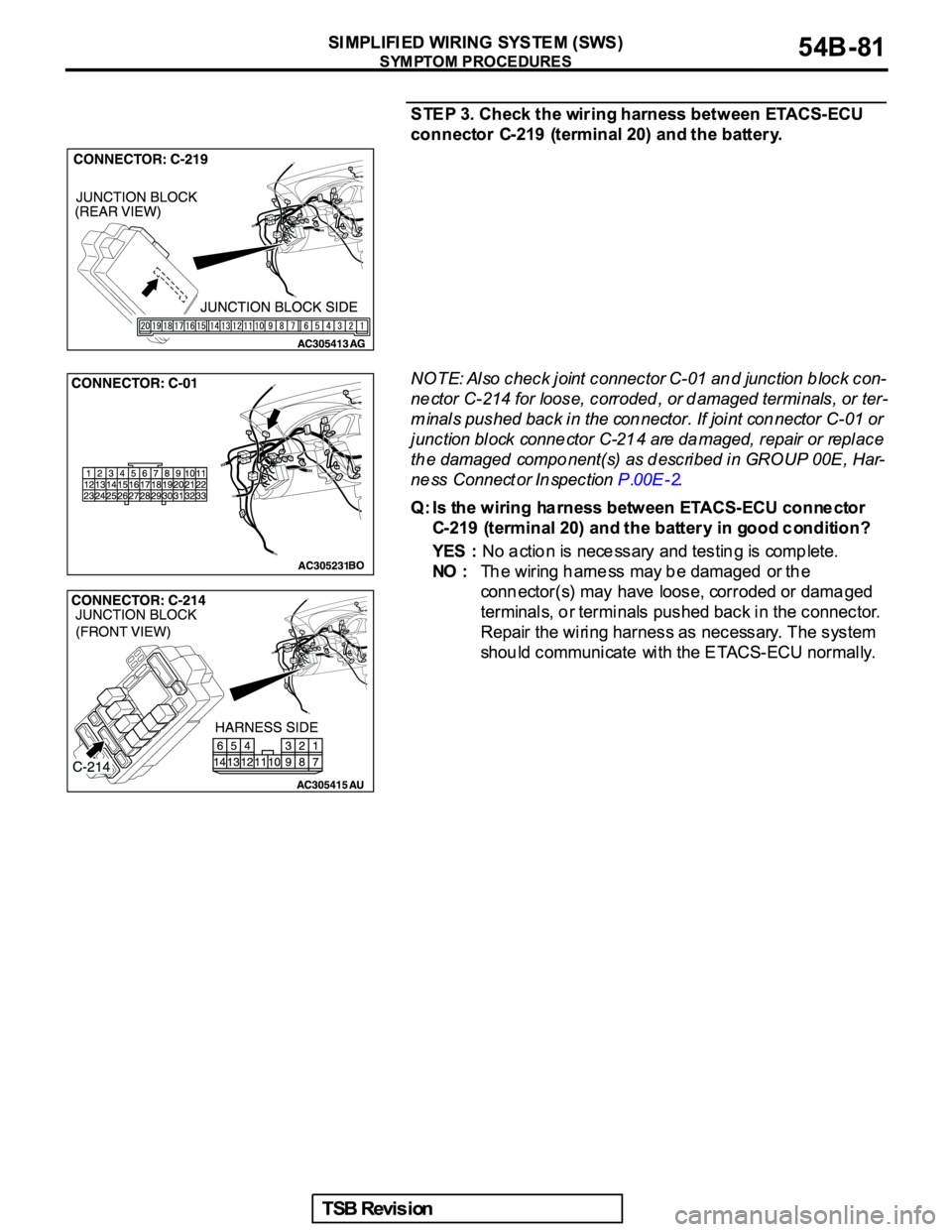 MITSUBISHI GALANT 2005  Service Repair Manual 