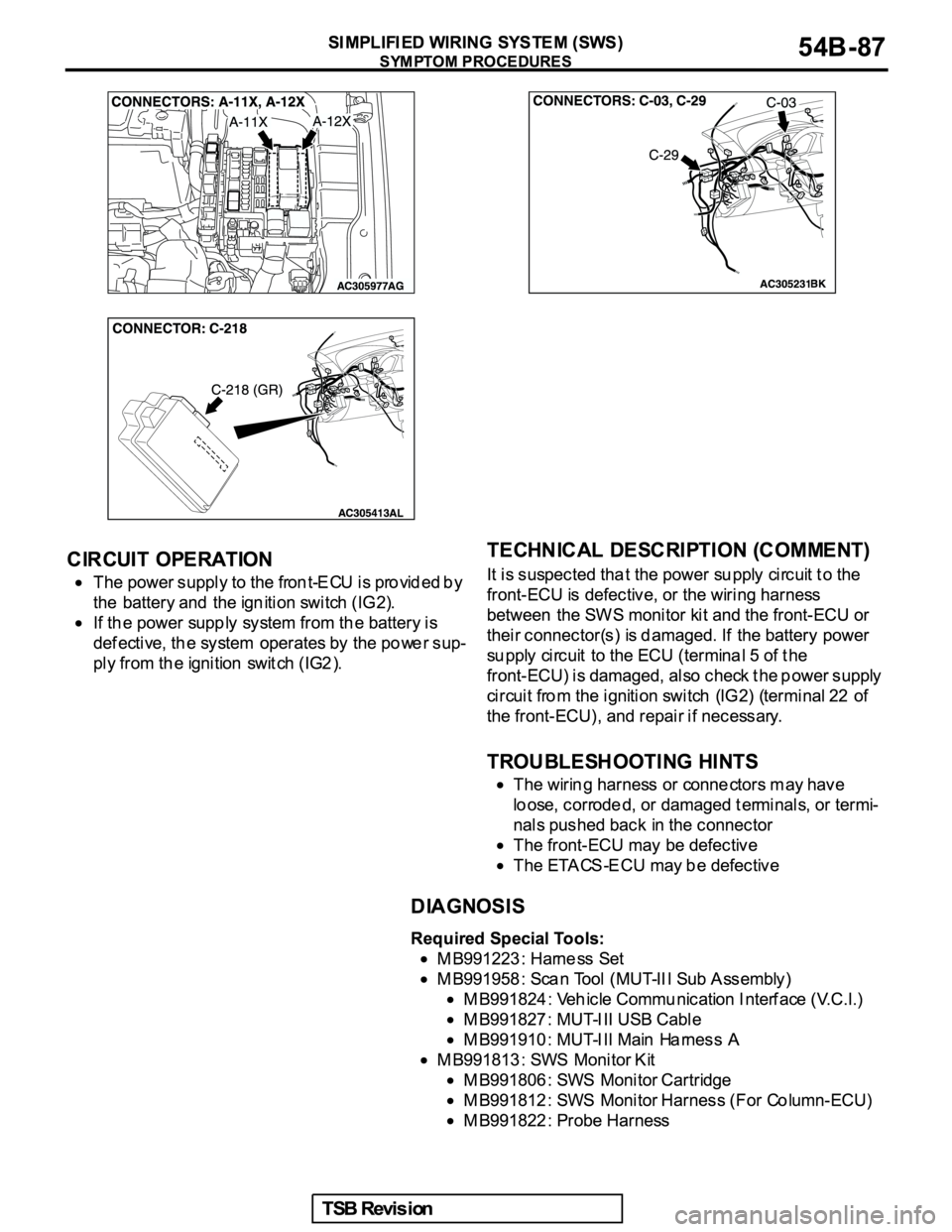 MITSUBISHI GALANT 2005  Service Repair Manual 