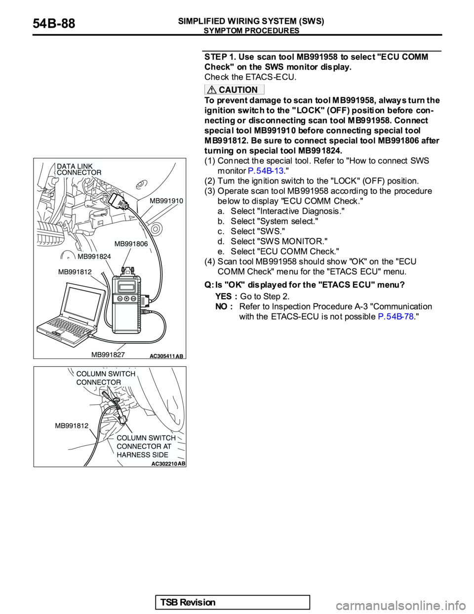 MITSUBISHI GALANT 2005  Service Repair Manual 