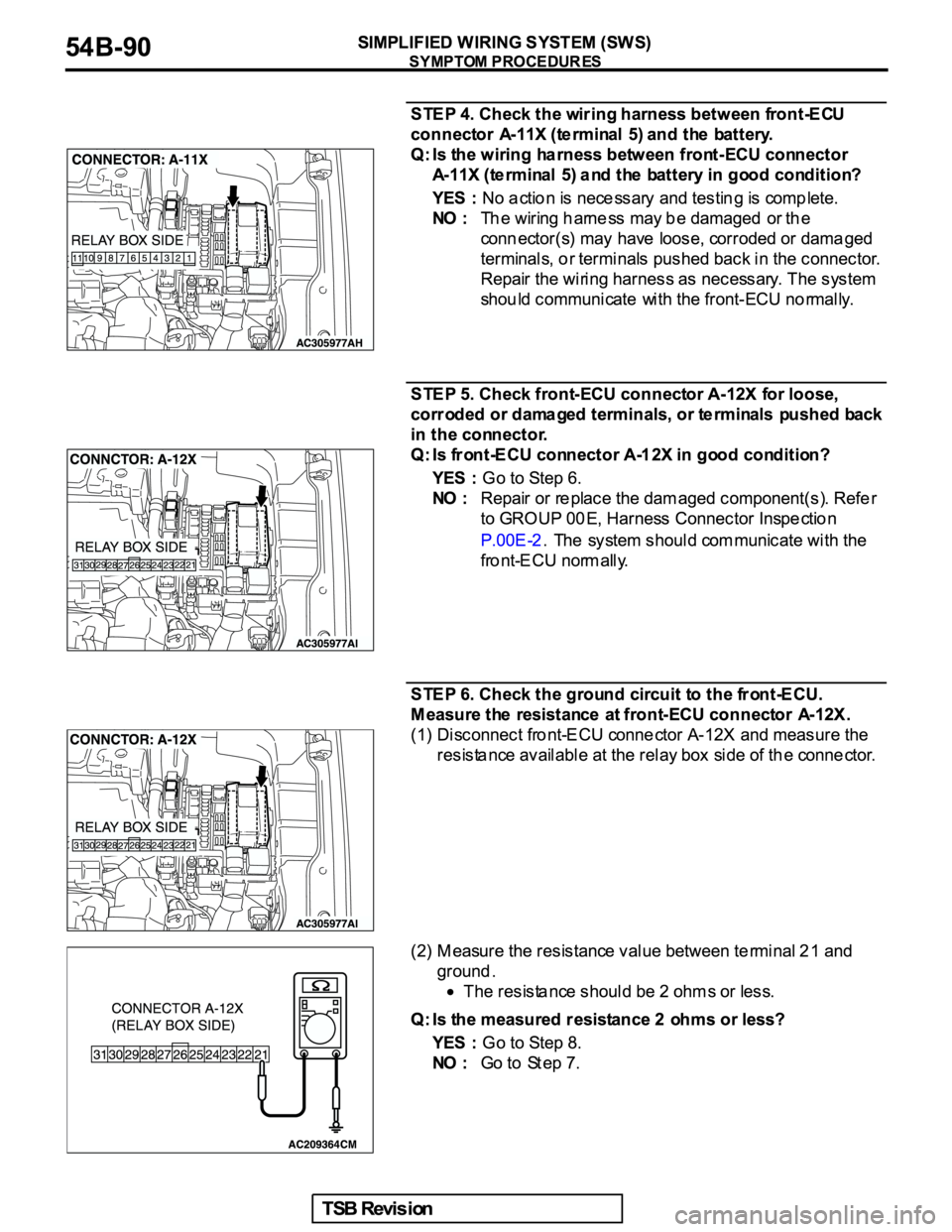 MITSUBISHI GALANT 2005  Service Repair Manual 