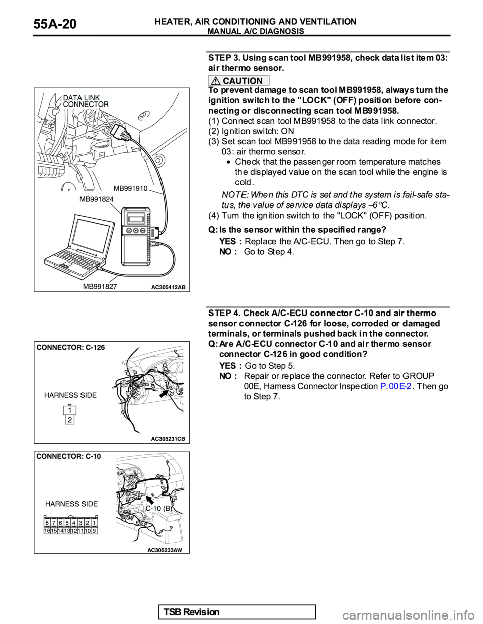 MITSUBISHI GALANT 2005  Service Repair Manual 