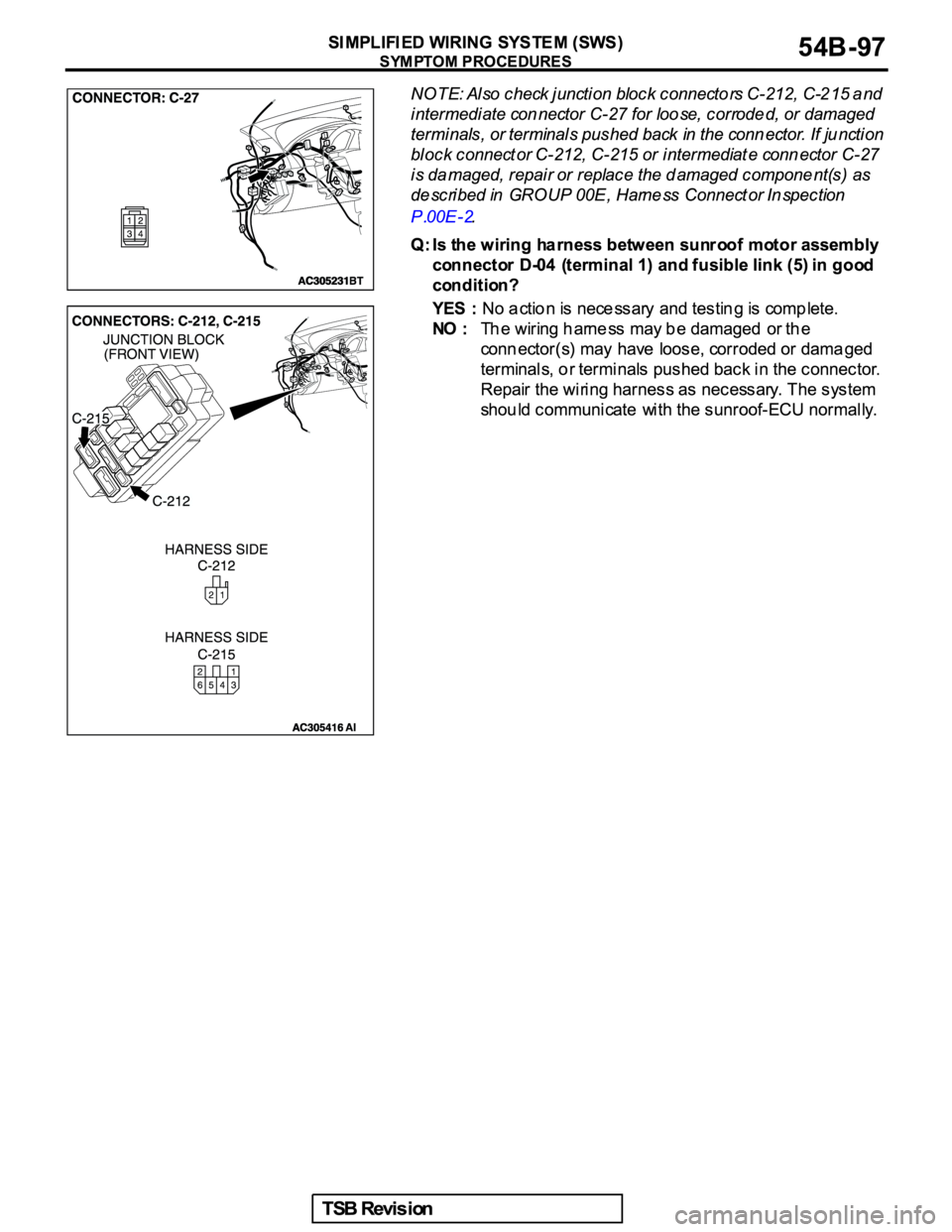 MITSUBISHI GALANT 2005  Service Repair Manual 