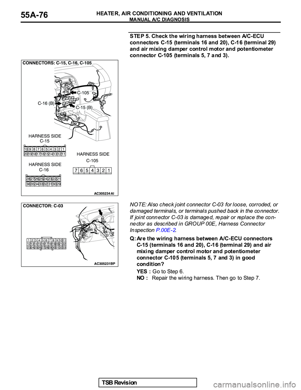 MITSUBISHI GALANT 2005  Service Repair Manual 