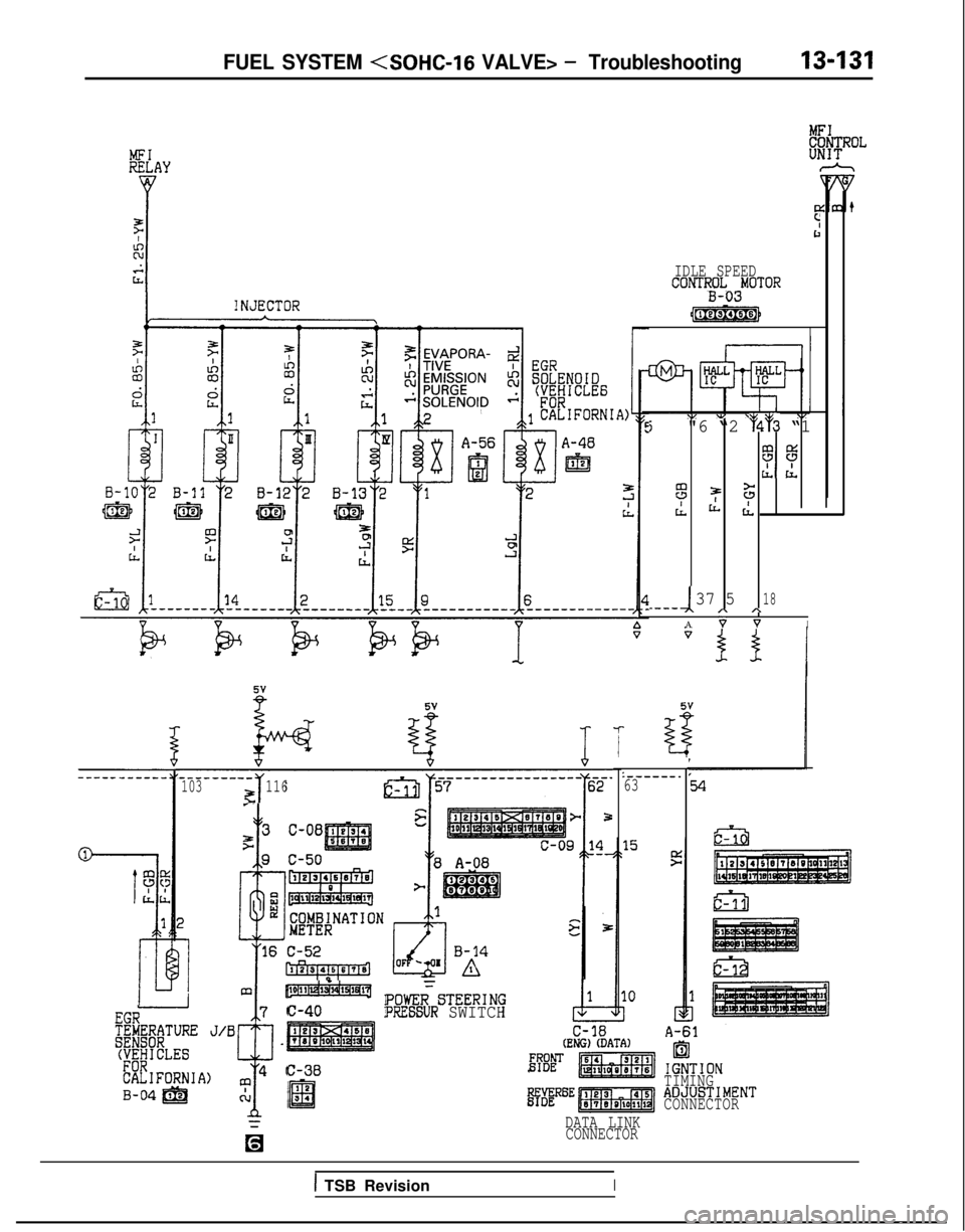 MITSUBISHI GALANT 1989  Service Repair Manual FUEL SYSTEM <SOHC-16 VALVE> - Troubleshooting13-131
z.
i
:
r:
R
E:IDLE SPEEDCONTROL -MOTORB-03(ii-G-q
\I .I \ w t,i"6 “2 "4"3 “1
EC3
LLrL
s
 
f 5
LL LL rl
1 A /\37 518_---
Av vI
1
I
5%
LL,rl
2
1
