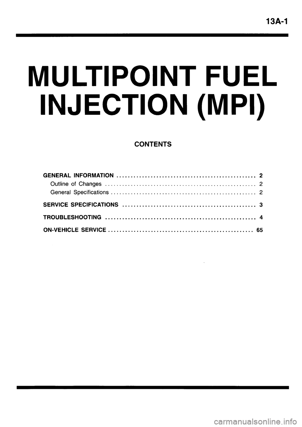 MITSUBISHI L400 1998  Service Repair Manual 
