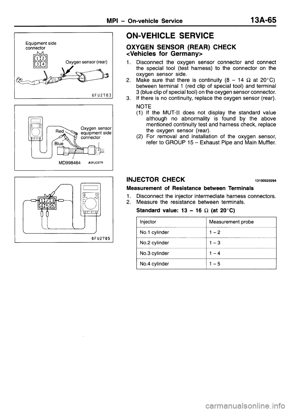 MITSUBISHI L400 1998  Service Repair Manual 