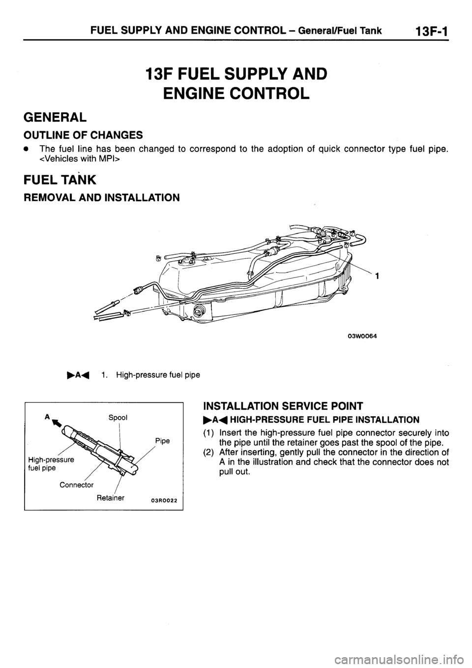 MITSUBISHI L400 1998  Service Repair Manual 