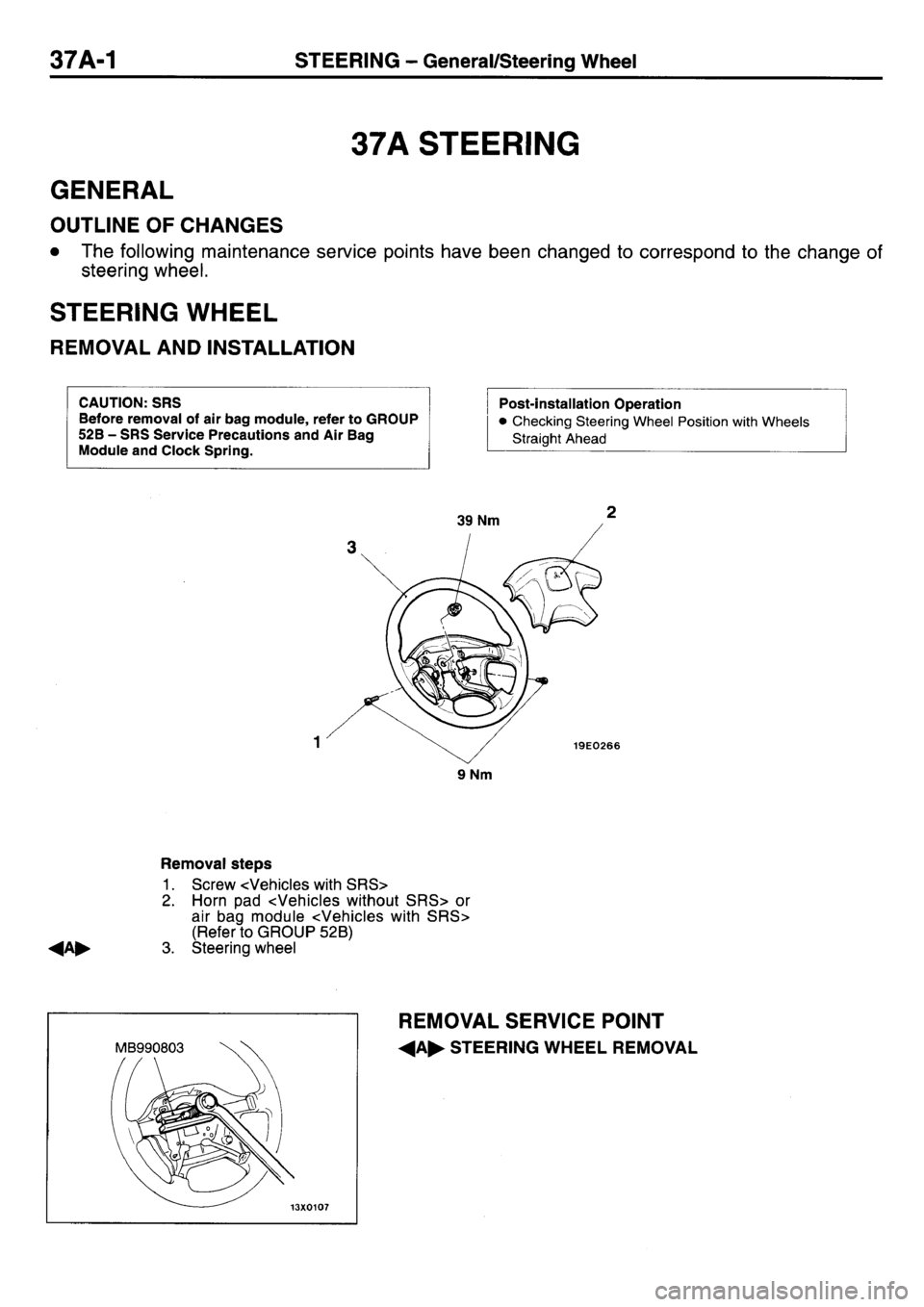 MITSUBISHI L400 1998  Service Repair Manual 