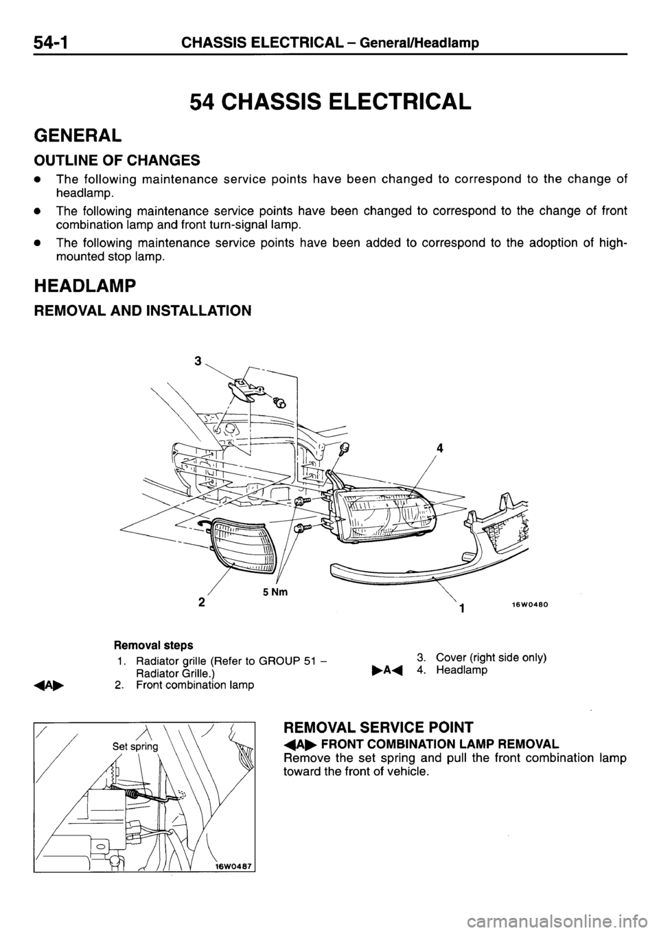 MITSUBISHI L400 1998  Service Repair Manual 