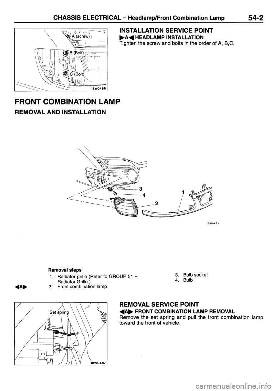 MITSUBISHI L400 1998  Service Repair Manual 