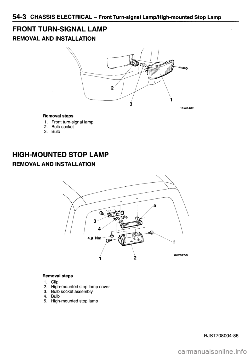 MITSUBISHI L400 1998  Service Repair Manual 