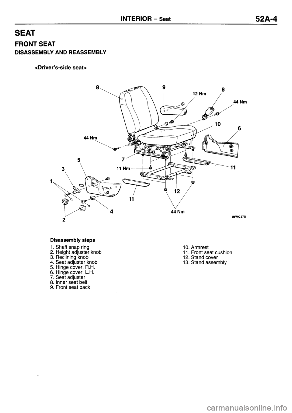 MITSUBISHI L400 1997  Workshop  Service Repair Manual 