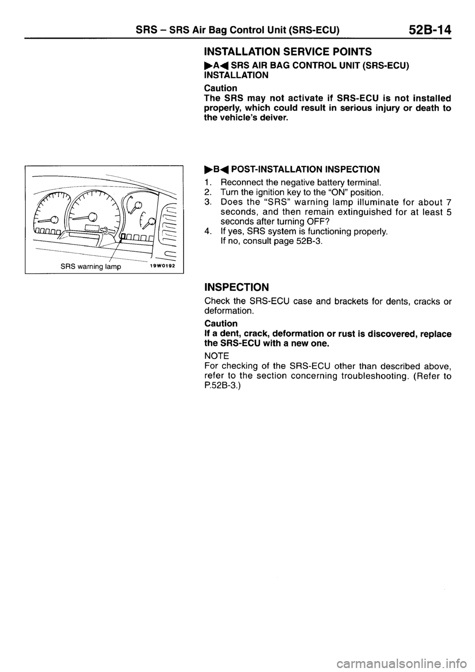 MITSUBISHI L400 1997  Workshop  Service Repair Manual 